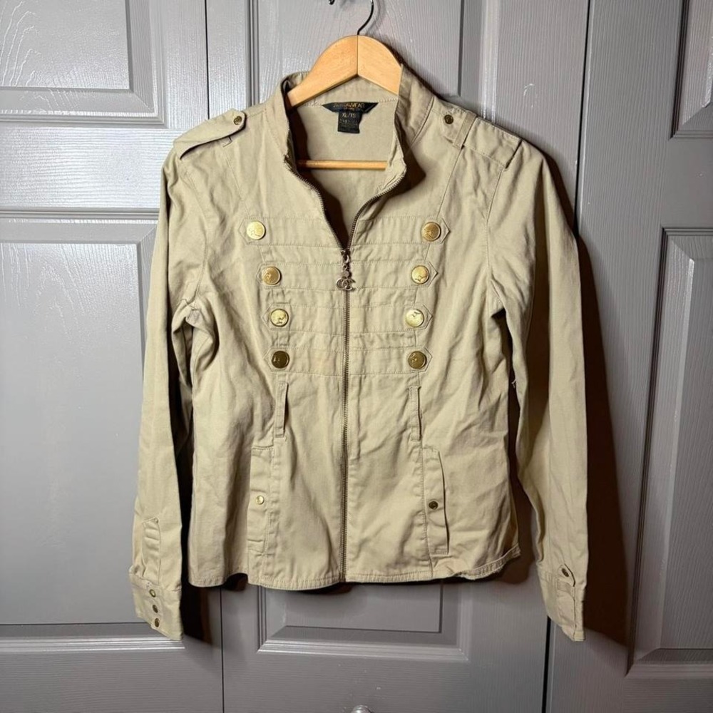 Y2K military style jacket Size XL phat farm urban button up